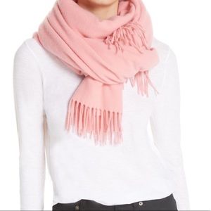 Balmain Pink Fringe Scarf